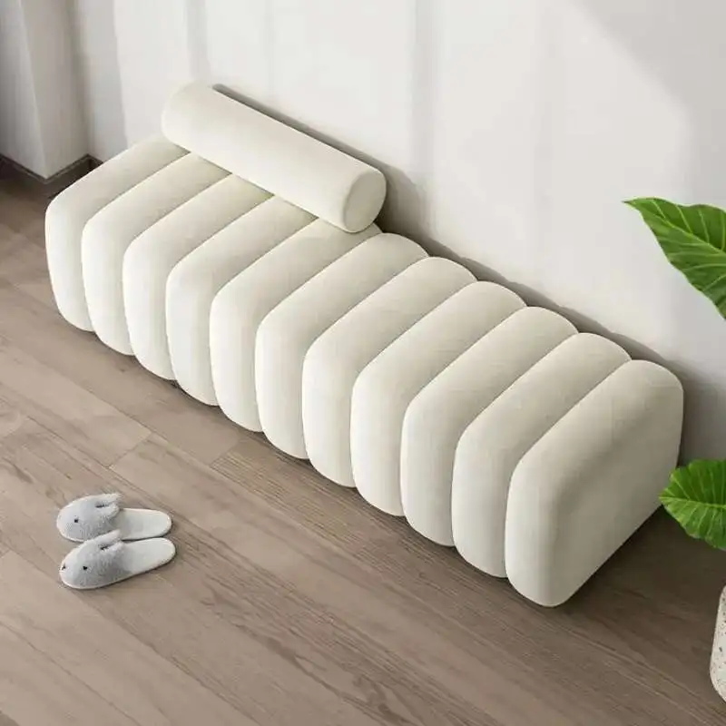 

Luxury Shoe Changing Stool Household Living Room Furniture Doorway Bench Bedroom Bed End Stools Cloakroom Sofa Ottomans m