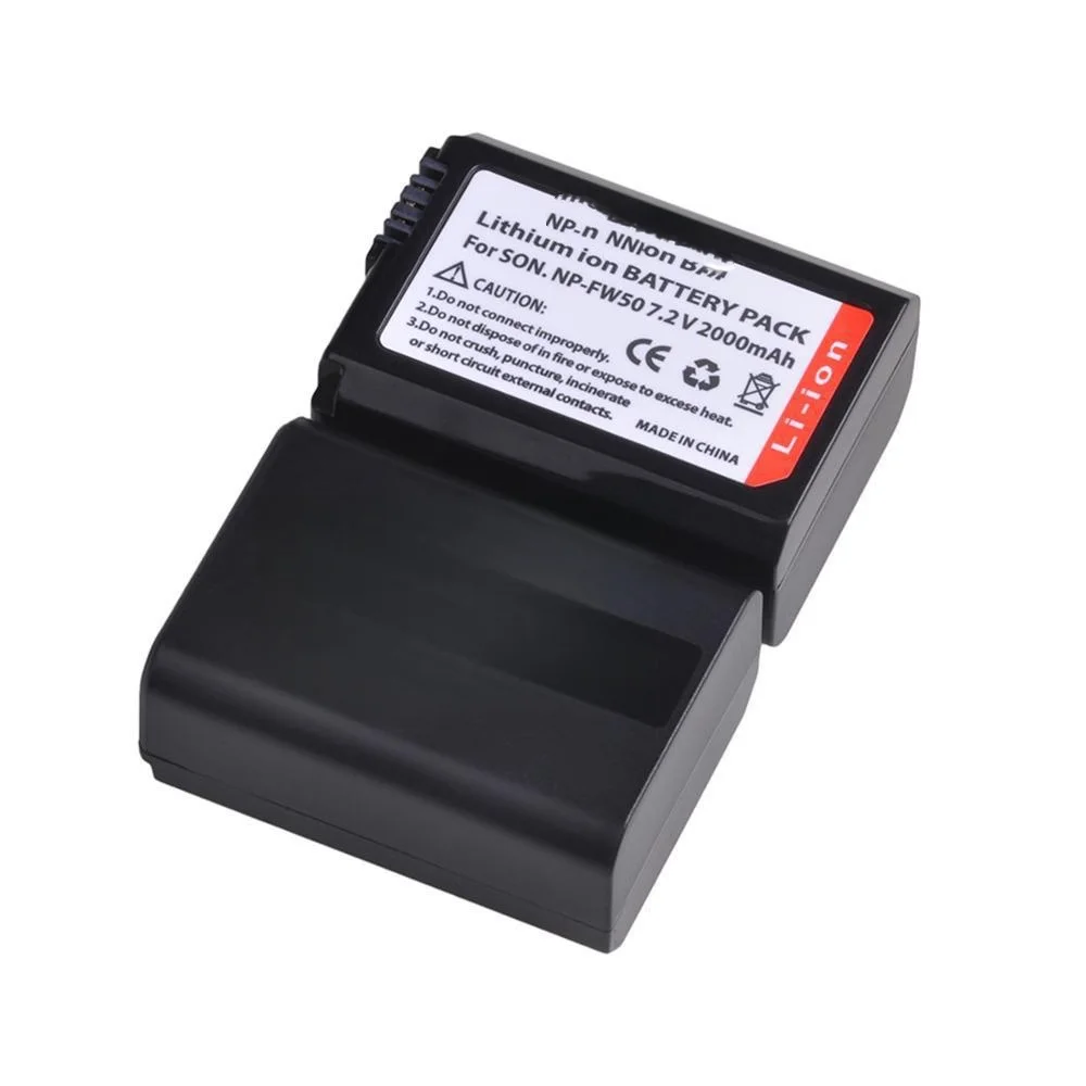 NP-FW50 7.2V 2000mAh Camera Battery for Sony A6000 A7 A7II A7RII A7S A7R A7R2 High-quality Lithium Battery