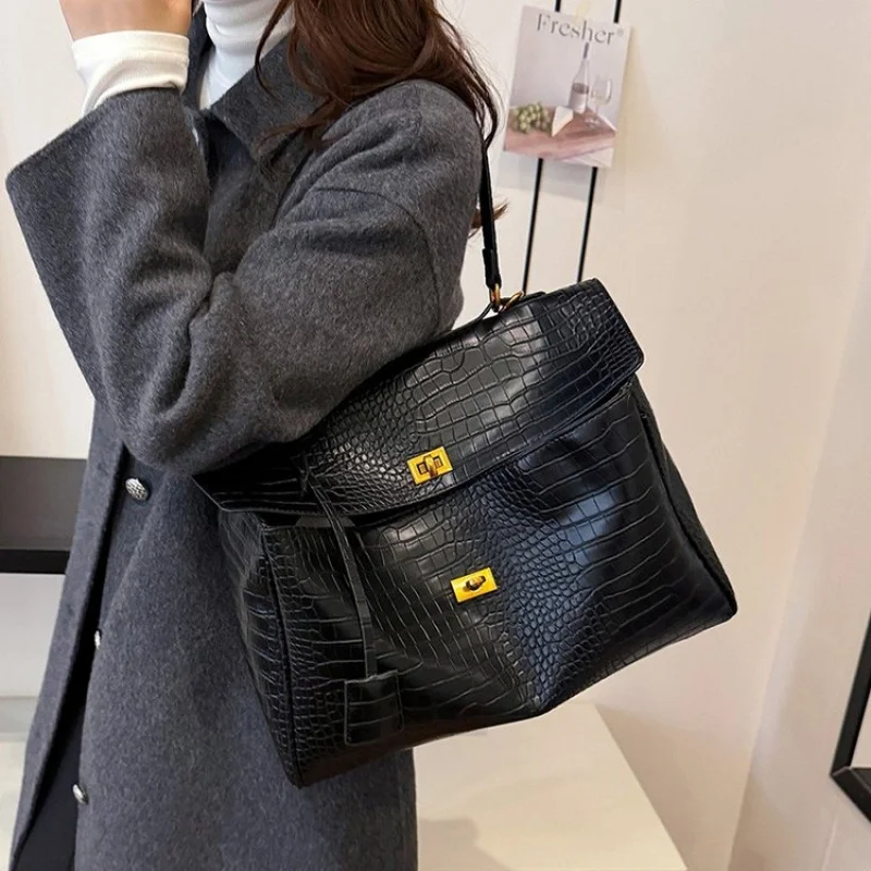 

Стильная роскошная женская сумка - дизайнерская кожаная сумка через плечо, женская сумка-тоут