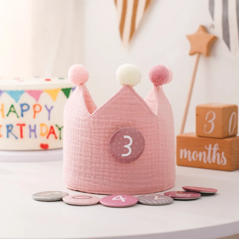 Baby Birthday Party Decoration Photography Accessories Dining Chair Tassel Banner Cake Topper Birthday Hat for Kids Birth Gift