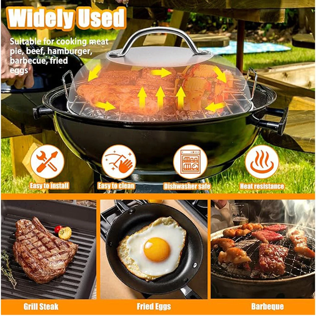 

Stainless Smashes Burgers Kit Six Piece Smash Press Clean and Dishwasher friendly Barbecue for Barbecue Making