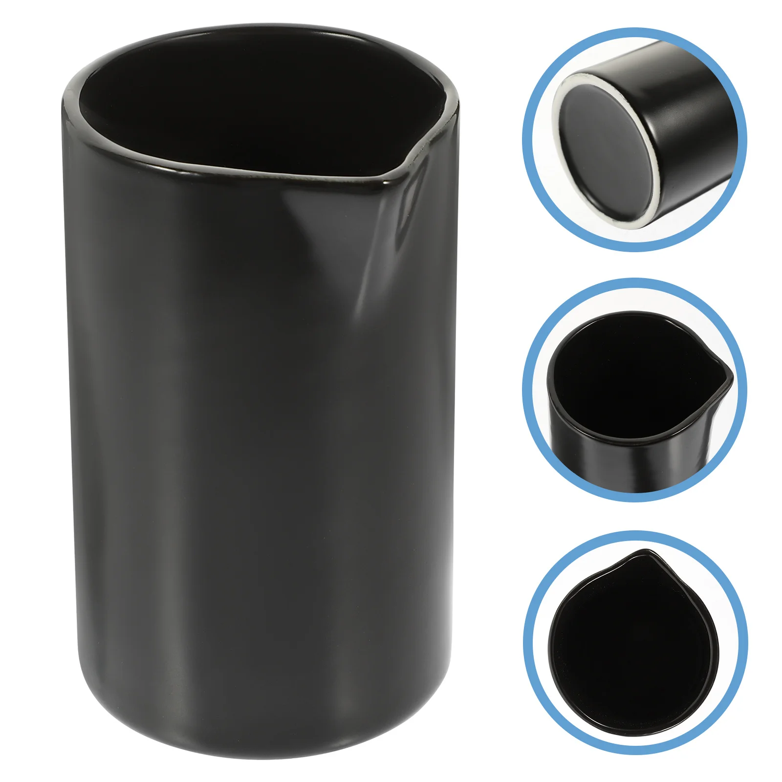 

Ceramic Milk Pitcher Mini Milk Jug Premium Sturdy Material Easy to Hold Unique Spout Design Simple Style Pouring Kettle for Home