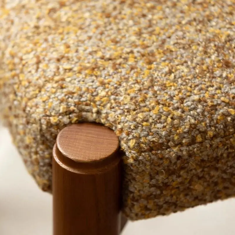 كرسي طعام من الخشب الصلب على الطراز الفرنسي القديم شقة صغيرة كرسي خلفي للمنزل على الطراز المتوسط والقديم