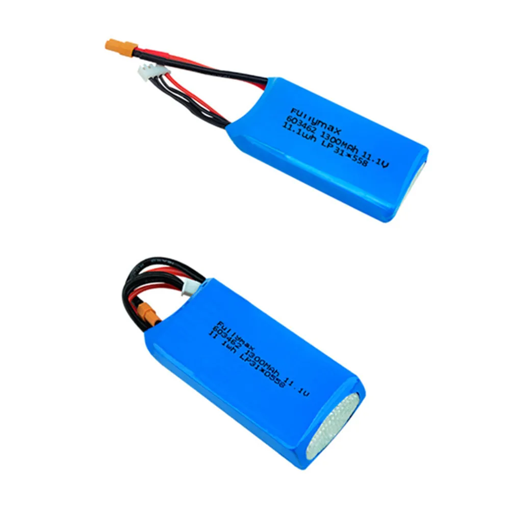 11.1V Battery For XK X450 FPV RC Drone Spare Parts 3s 11.1v 1000mAh 1300mah 20c lipo Rechargeable Battery For Wltoys XK X450