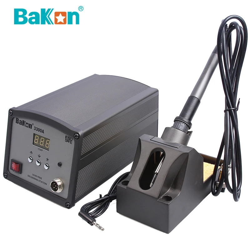 

Quality Lead-free Soldering Electric Iron Anti-static Fast Heating Welding Soldering Station BK3300