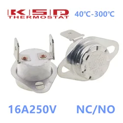 KSD302 16A 250V 40-300 degree Ceramic KSD301 Normally Closed Open Temperature Switch Thermostat 45C 85C 95C 135C 160C 220C 300C