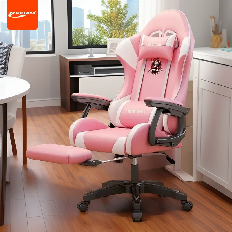 

AOLIVIYA Ergonomic Gaming Chair With Adjustable Swivel Comfortable Backrest Ideal For Long Sitting Study And Home Use