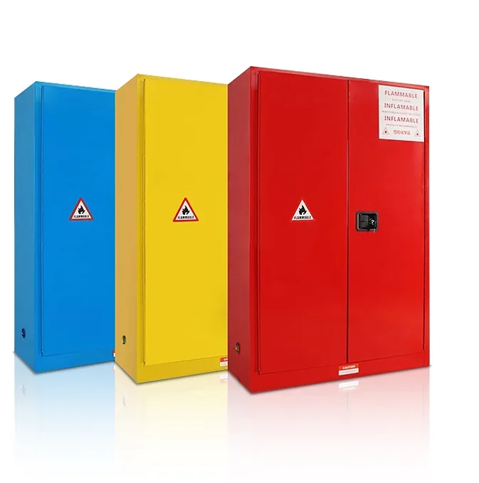 Metal Corrosion Resistance Antistatic Grounding Lab Yellow Flammable Liquids Cabinet Storage