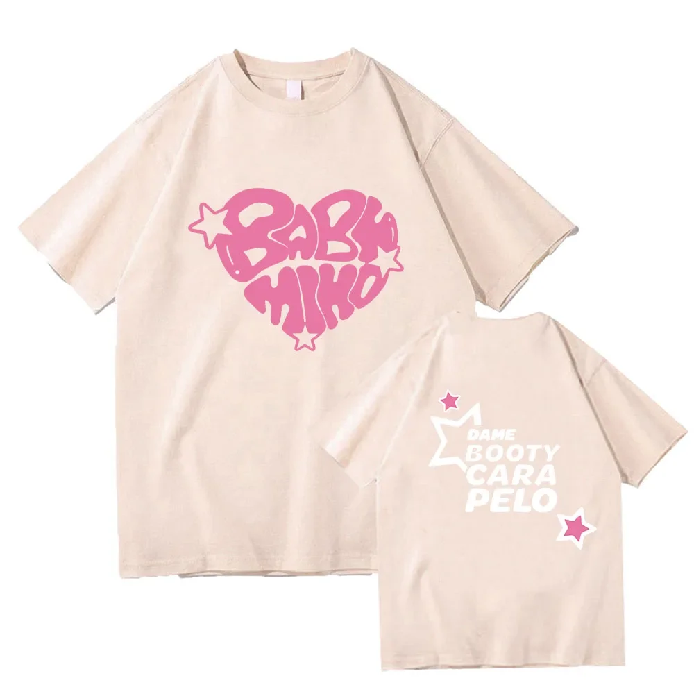 XOXO Tour 2024 Baby Miko T-shirts YoungMiko Rapper Printing Tee-shirt Short Sleeve Summer O-neck Tshirts Women/Men Cotton Tees