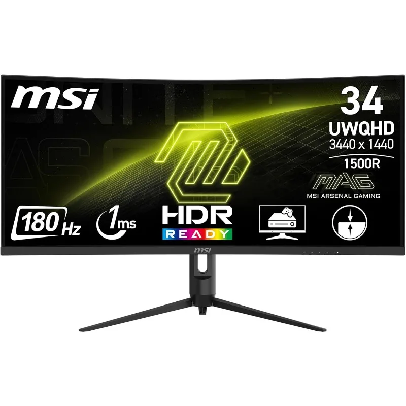 

Игровой монитор 342CQR E2 34 дюйма UWQHD с изогнутым экраном - 1500R, 3440 x 1440, VA-панель, 180 Гц / 1 мс (MPRT)