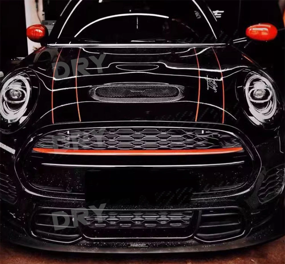 

Dry Carbon Fiber Front Engine Hood Bonnet Scoop Air Vent Trims Cover for BMW mini F55 F56 F57 cooperS JCW 2014-2022 Body Kits