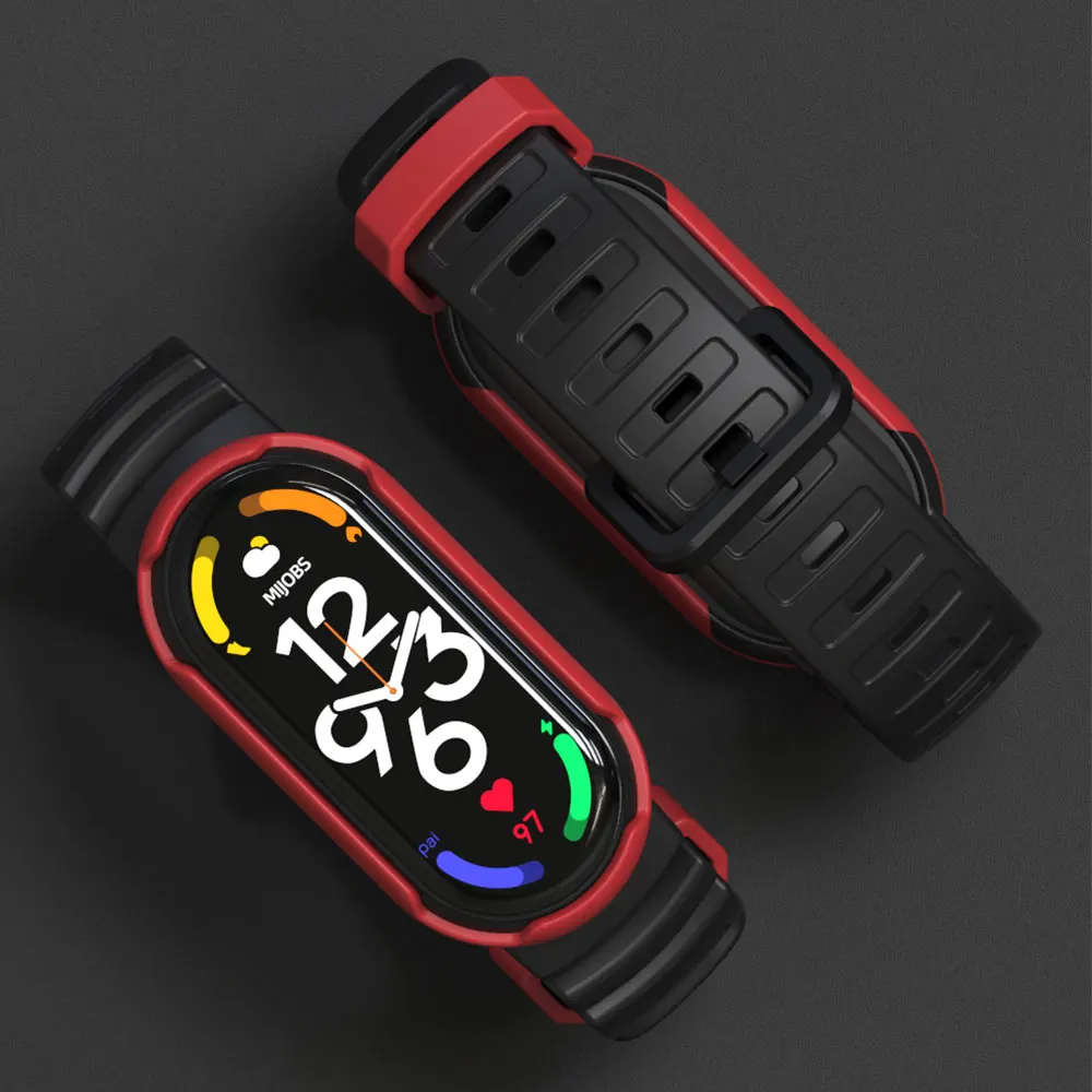 Correa de silicona para Xiaomi Mi Band 6, 9, 7, 6, 5 y 8, pulsera deportiva NFC, accesorios de muñeca, versión Global