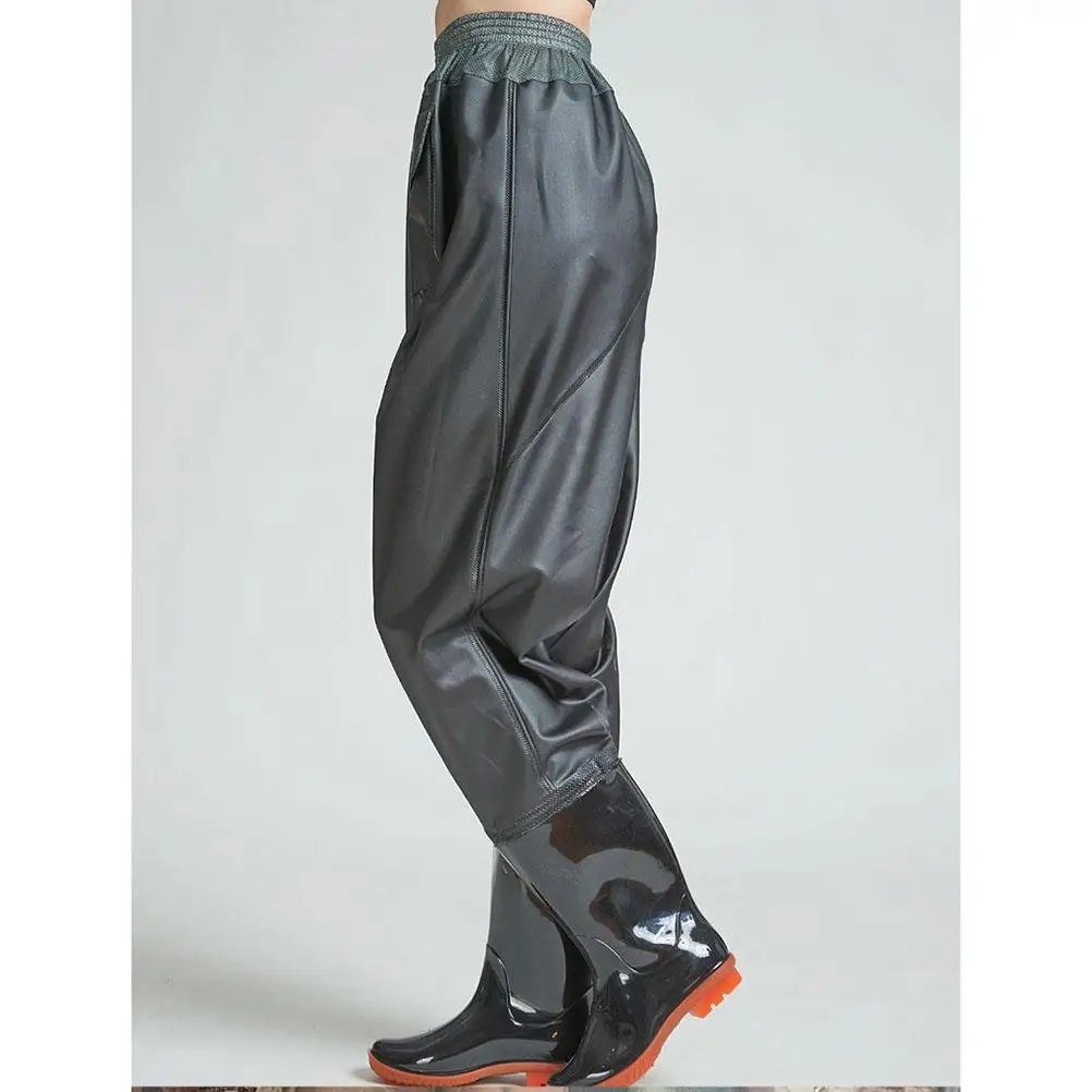 ลุยสําหรับผู้ชายกันน้ําตกปลาผู้หญิงสูทกางเกงไปครึ่งตัวด้วยรองเท้าลุยของผู้หญิง