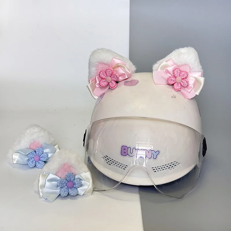 

Super cute helmet decoration cat ear bow accessory ski helmet universal bow accessory