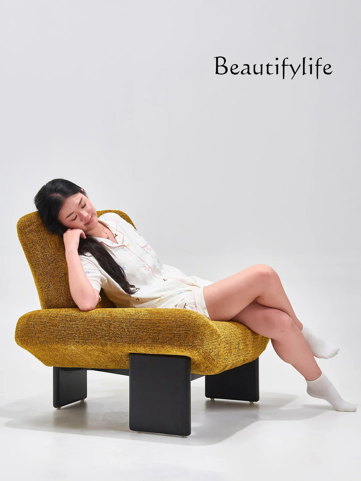 A44 Hi Italian minimalist antique leisure chair bedroom living room single sofa senior designer creativity