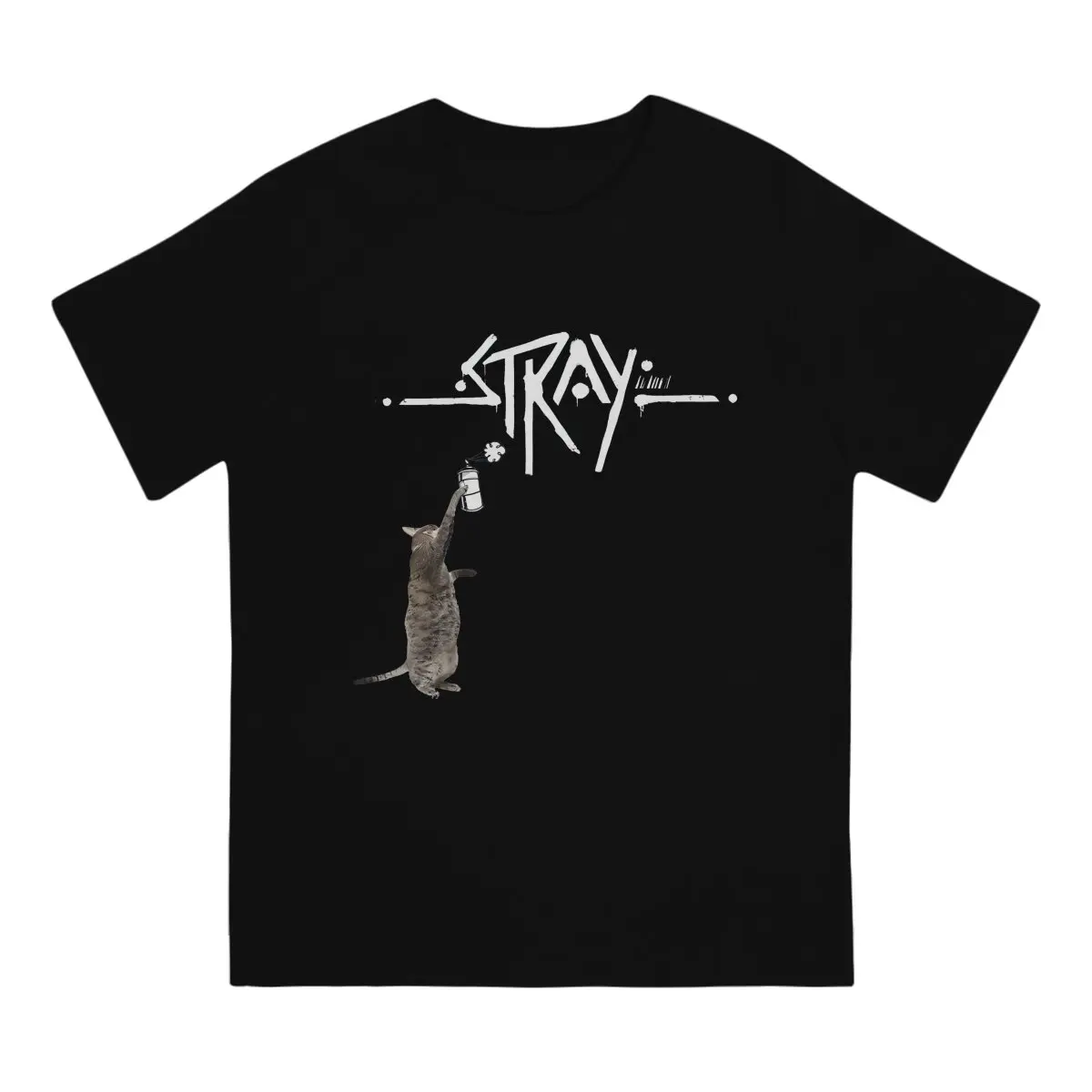 Stray Game T Shirt Grunge O-Neck TShirt Polyester Streetwear