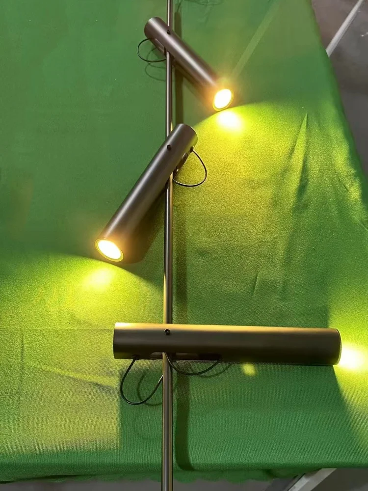 Moderno nórdico preto metal led luz pingente de teto sala estar sofá quarto holofote ajustável 2 braços lâmpada do teto interior