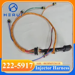 Arnés de cableado de inyector de combustible C7, accesorio para Caterpillar CAT 245D 325D 329D, 222-5917 2225917, gran oferta