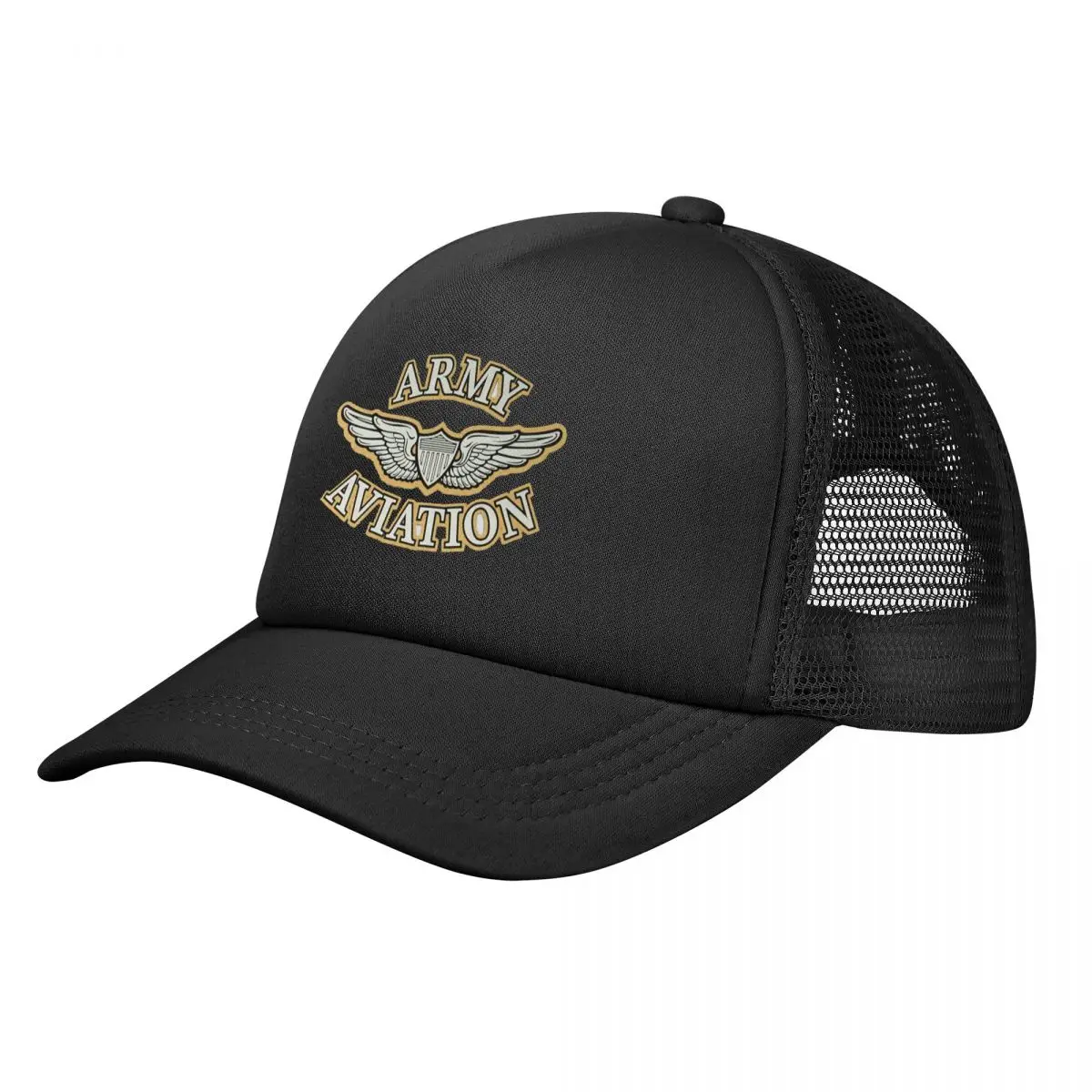 

Army Aviation With Aircrew Wing Denim Baseball Cap Vintage Baseball Mesh Trucker Cap Hat