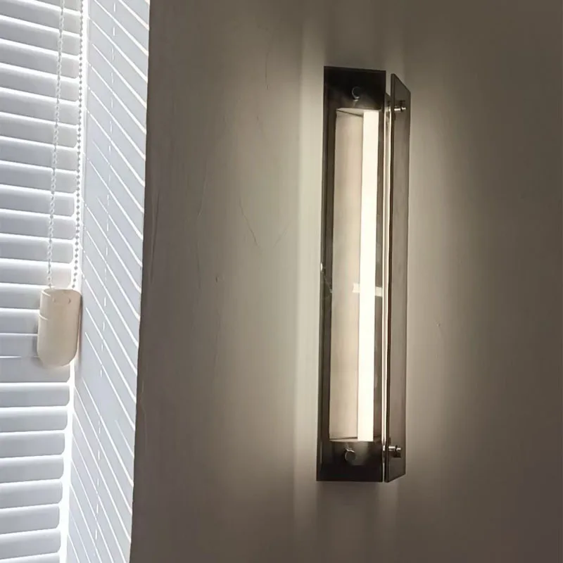 Glass wall lamp, bedroom corridor entrance LED lamp, wall mounted lamp