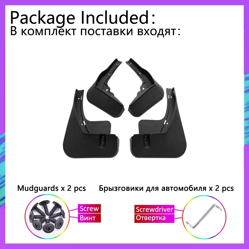 Für BYD Yuan Up 2024 2025 2026 ABS Auto Kotflügel Kotflügel Schmutzfänger Schlamm Schutz Kotflügel Vorne Hinten Räder Auto Zubehör 4PCS – Detail 3