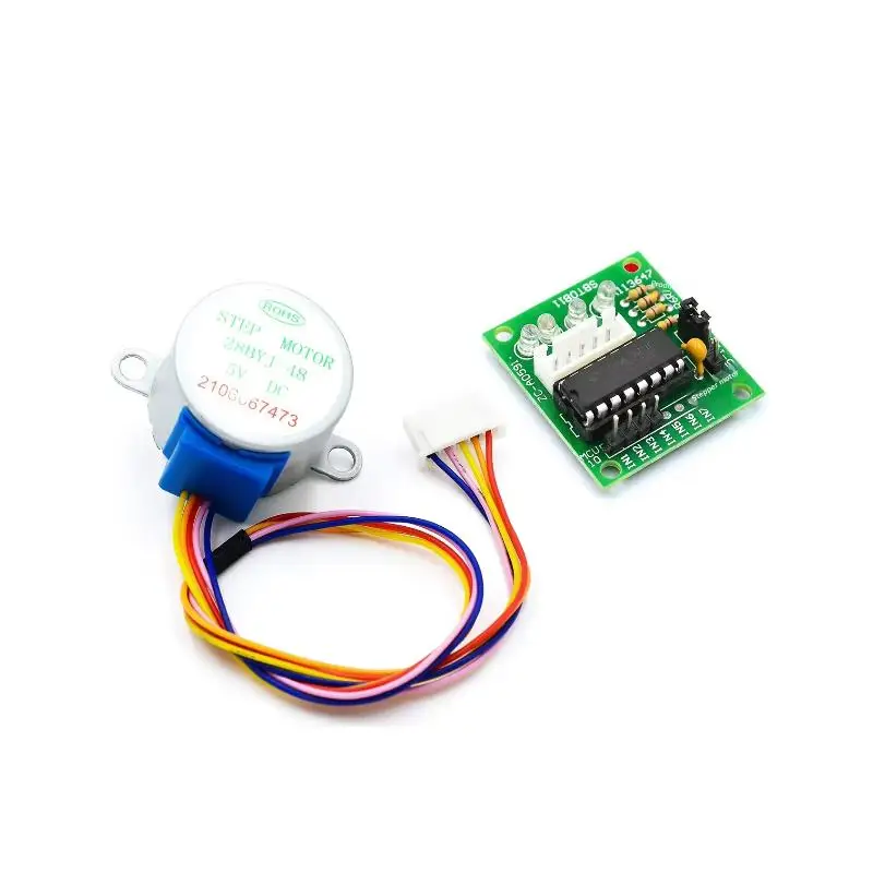 1 Set Lead 25cm Reduction Step Gear Stepper Motor 4 Phase 28BYJ48 For Arduino Diy Kit ULN2003 Driver Board DC 5V Stepper Motor