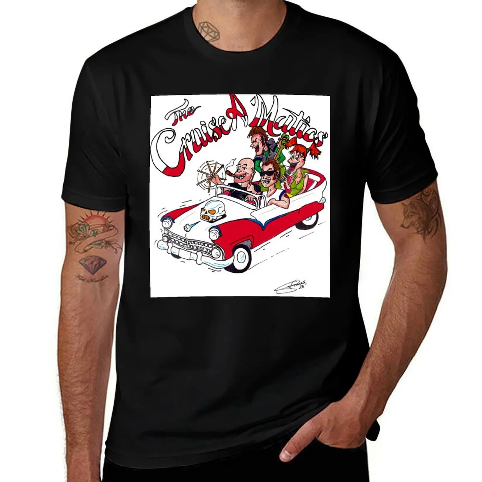 

Cruise-A-Matics shirt 2 T-Shirt man t shirt oversize t-shirts man Short sleeve tee T-shirts for men cotton