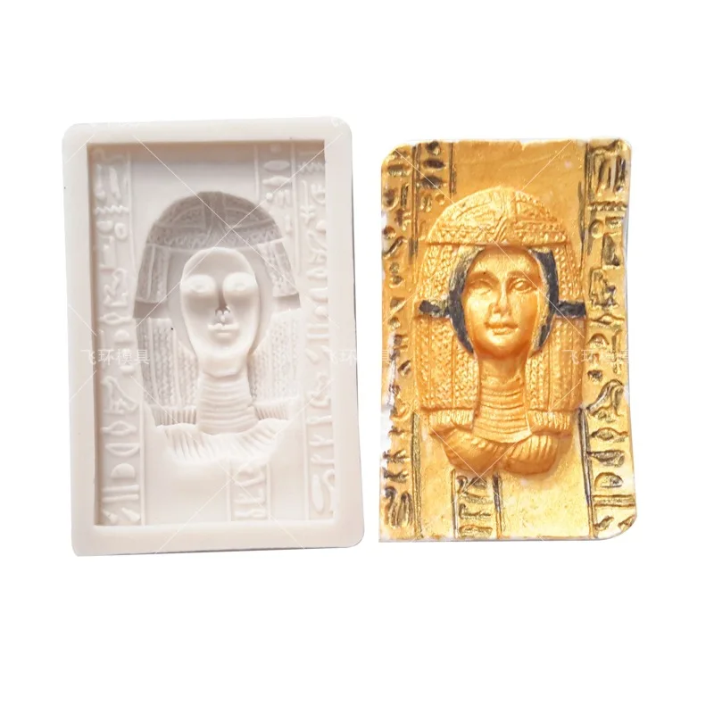 Egyptian Mythology Characters Silicone Mold For Fondant Candy Chocolate Epoxy Resin Sugar Craft Mould Pastry Cake Decorating