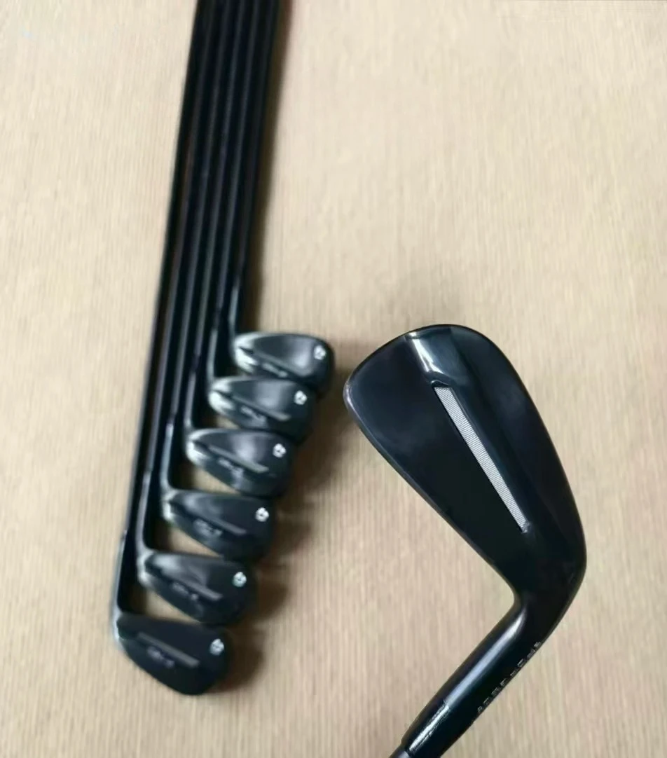 Juego de hierros de golf forjados 790 de 2026, hierros de golf de hoja hueca forjada de color negro, juego de 7 piezas 456789P