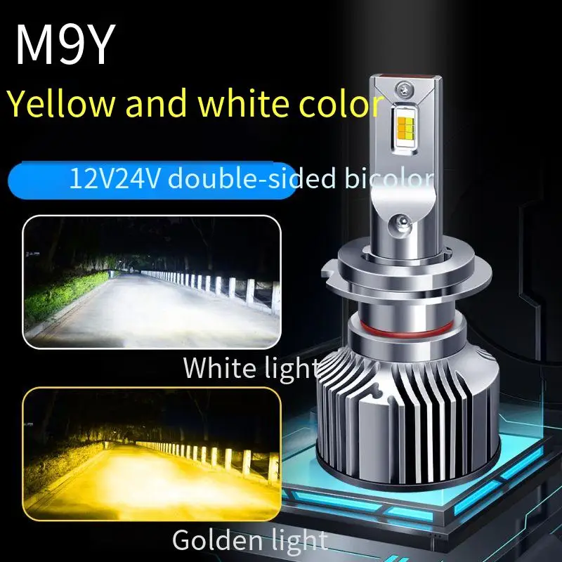 

H4 H19 Светодиодные лампы для фар 6000K Hi Beam 3000K Lo Beam 12V 24V 60W Модернизация автомобильного света