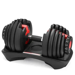 2025 Trending High Quality Free Weight 24KG 40KG Adjustable Dumbbell Set With Rack