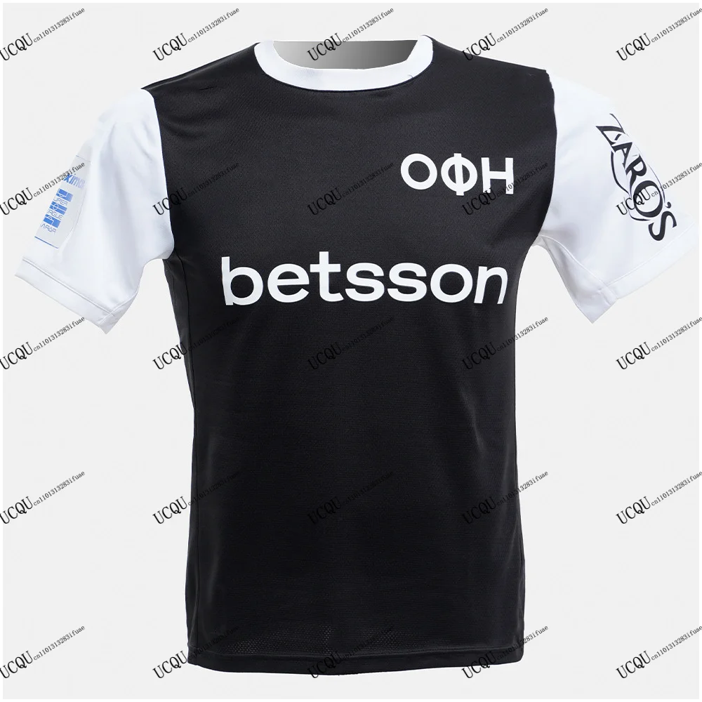2025-26 OFI Crete اليونان جديد وصول ثلاثية الأبعاد مطبوعة لكرة القدم جيرسي المنزل بعيدا تي شيرت الكبار أطفال رياضية غير رسمية للجنسين