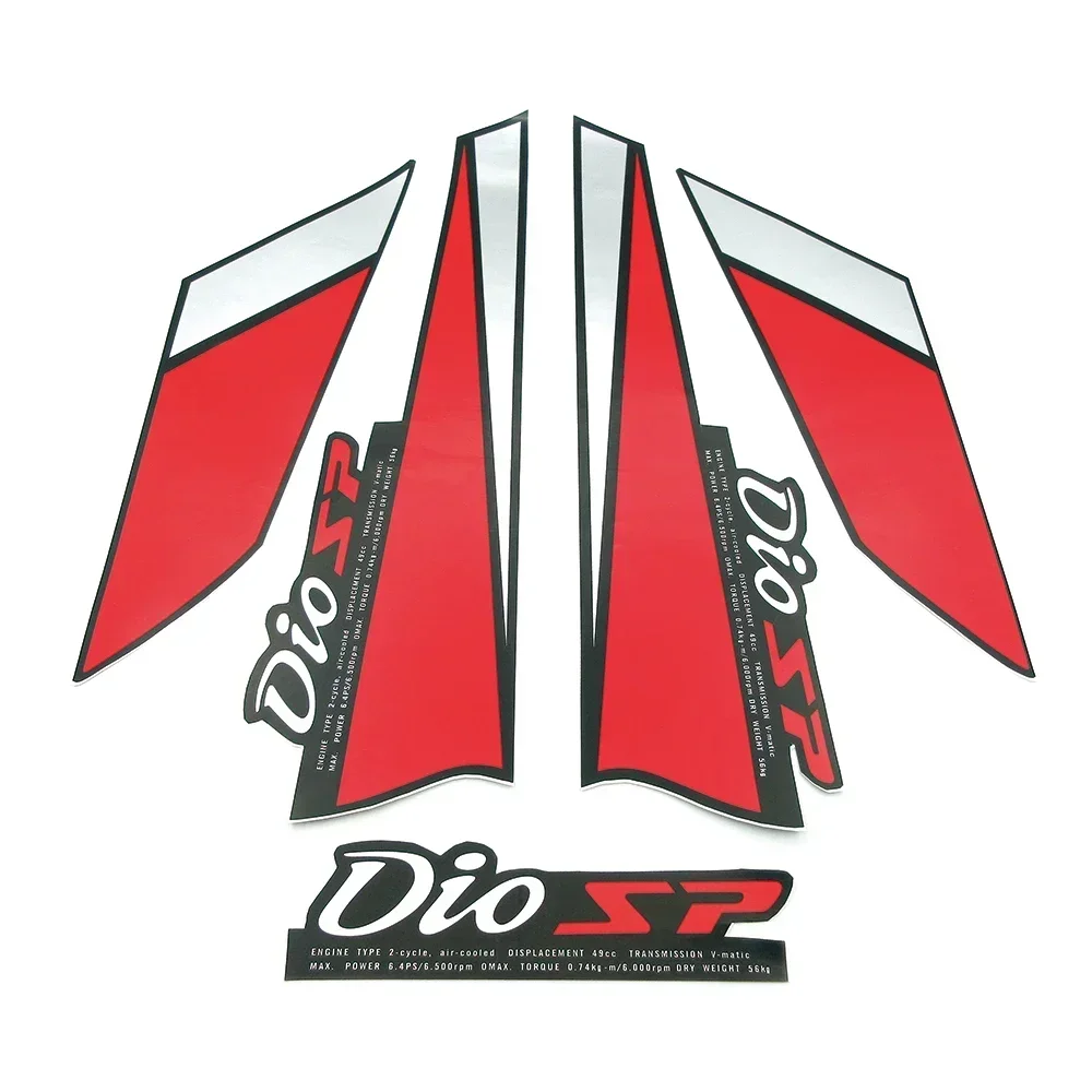 For Honda Dio SP SR DIO50 AF17 AF18 AF27 AF28 Glue Decorative Decals Logo Sticker Motorcycle Scooter Whole Body Fairing Stickers