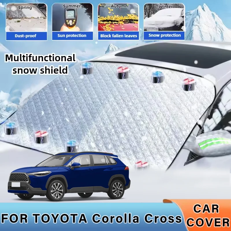 

Thickened Car Now Sunshade Windshield Cover With 5/9 Magnets UV Protection Anti Snow Sunlight For TOYOTA Corolla Cross
