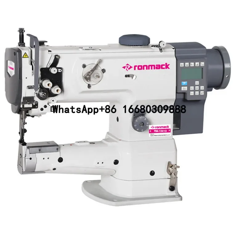 

RONMACK RM-1341D Auto Trimmer Heavy Duty Compound Feed Machine Small Cylinder Walking Foot Industrial Sewing Machine