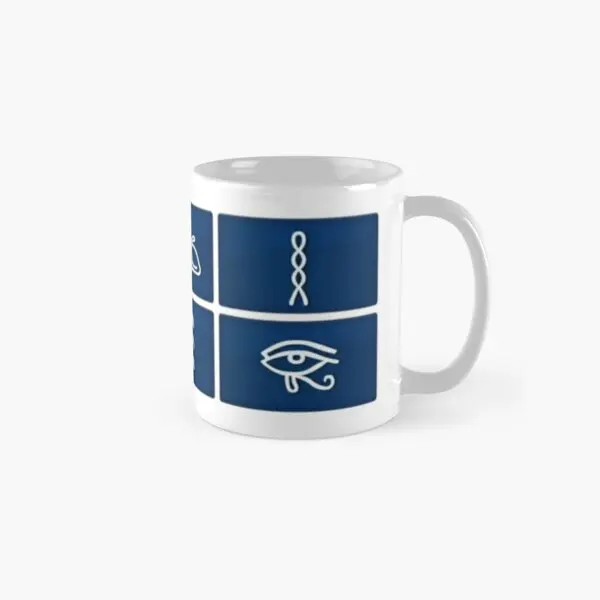 Only Connect Hieroglyphs Classic  Mug Drinkware Coffee Simple Photo Printed Image Gifts Picture Handle Round Design Tea Cup