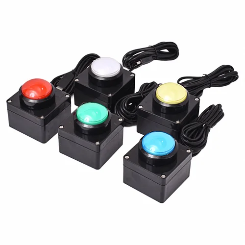 Imagen 1 del producto Botón personalizado USB de 60mm, zumbador de Control remoto inalámbrico, lotería inalámbrica, ratón de ordenador, teclado de atajo de simulación