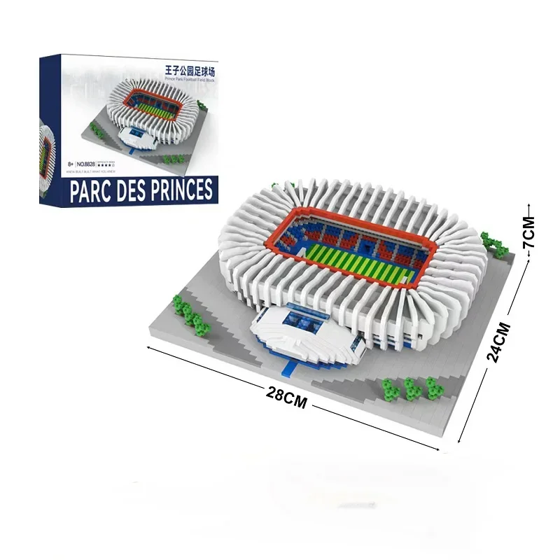 Princes Park Football Stadium Building Blocks Toy Creative Sports Arena Architecture Printed Assemble Bricks Toys Birthday Gifts