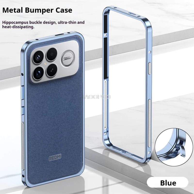 Modische Aluminium-Metallrahmen-Schutzhülle für POCO F8 Ultra F8 Pro F7 X8 Pro Max X7 Pro Ultradünn und leicht