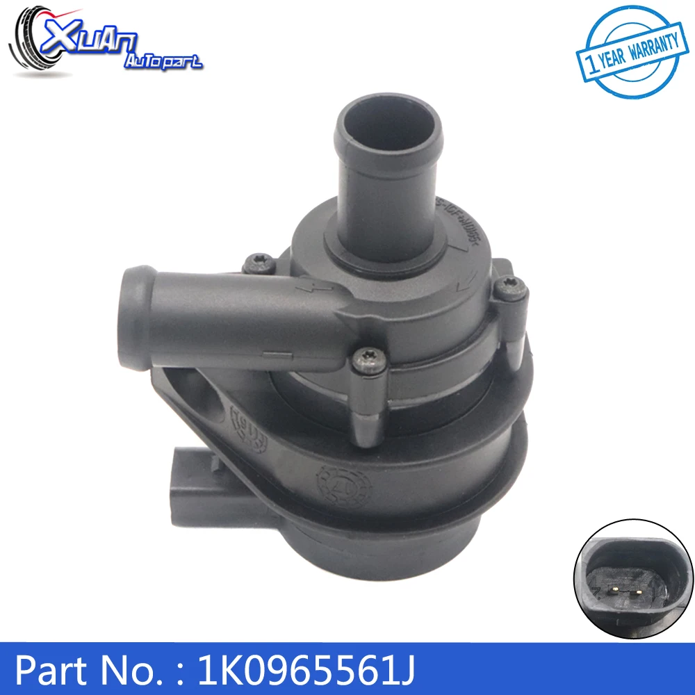 XUAN Cooling Water Pump Auto Additional Auxiliary Electric 12V 1K0965561J For Audi A3 Q3 TT Volkswagen Eos CC Golf Passat B5 B6