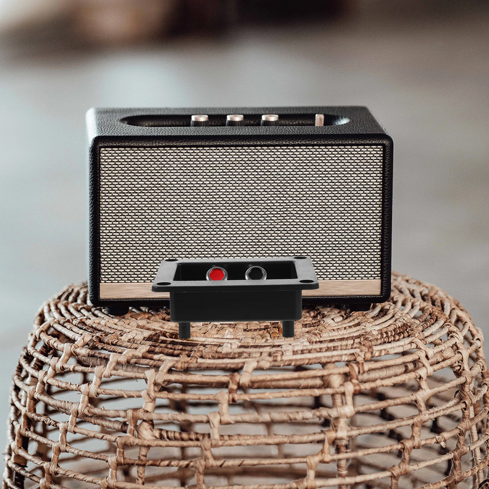 

2pcs Speaker Connectors Audio Terminal Block Cable Crimps Plugs Connectors Binding Post Terminals Cup Square Subwoofer Box