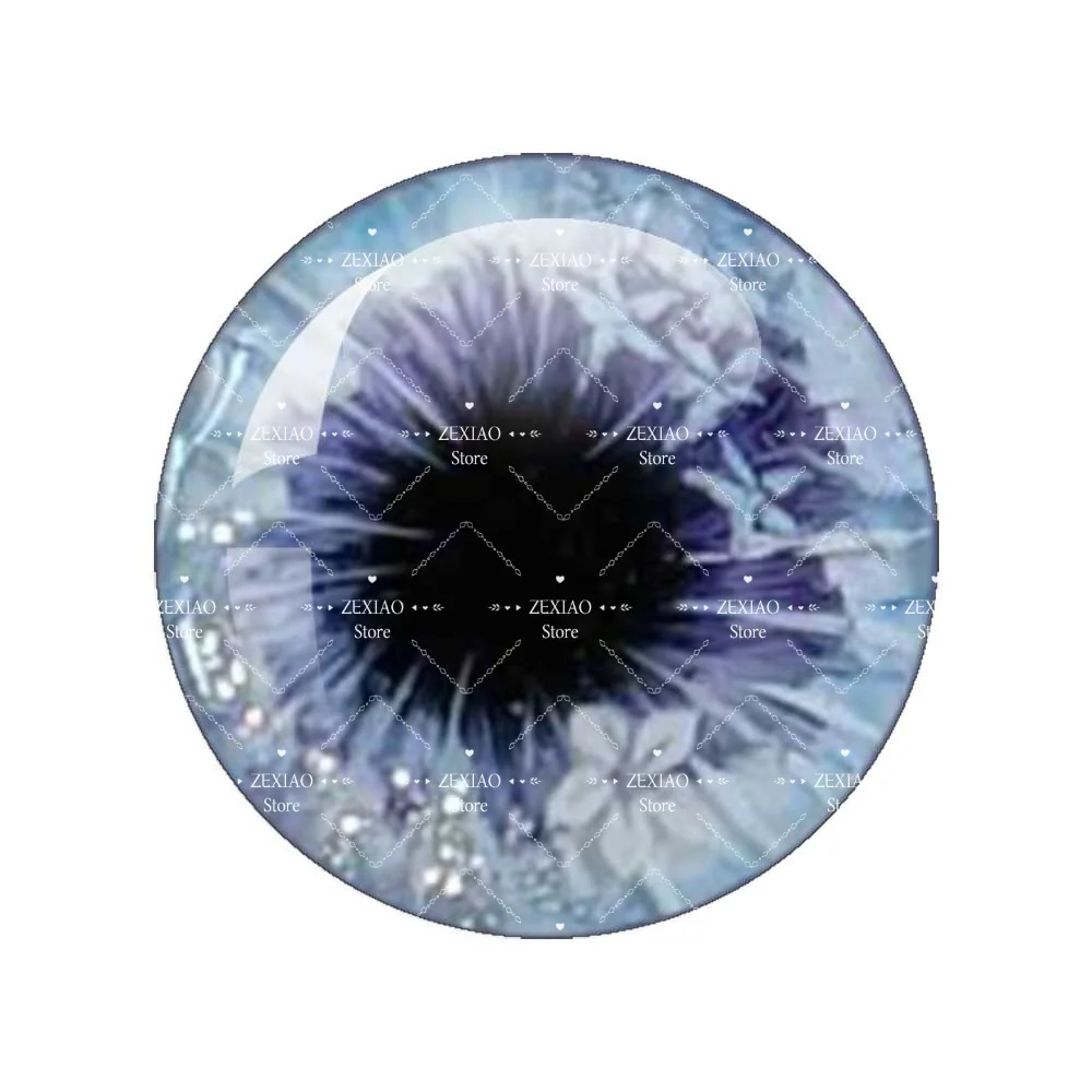 12Pairs/Bag Eyes Chips Suitable for Blythe Doll 10mm/12mm/14mm/16mm Pupil Glass Cabochons DIY Accessories Eye Piece Wholesale view 2