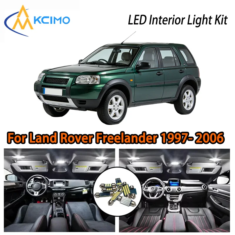 

KCIMO For Land Rover Freelander 1 L314 1997-2006 Premium LED Interior Kit - 2 Colors , Quick Installation, Long-Lasting