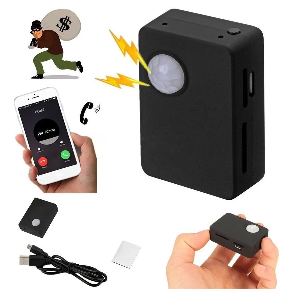 

Smart Wireless PIR Motion Detector Mini GPS Tracker Anti-theft Alarm System Sensor Support HD Camera SMS MMS GSM Dropshipping