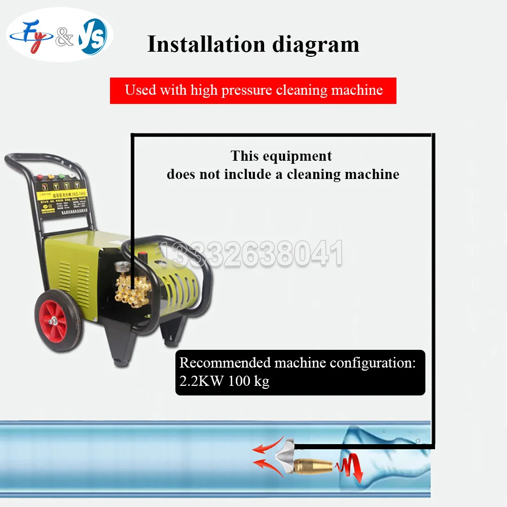 1pc High Pressure Sewer Cleaning Nozzles–1/4