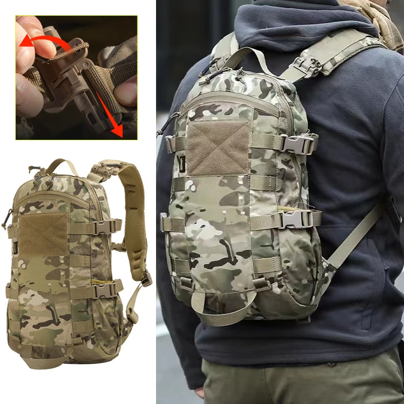 Tactical Cycling Camping Backpack Bag Outdoor Men Sports Molle Hiking Travel Hydration Climbing Hunting Camouflage Riding Bag