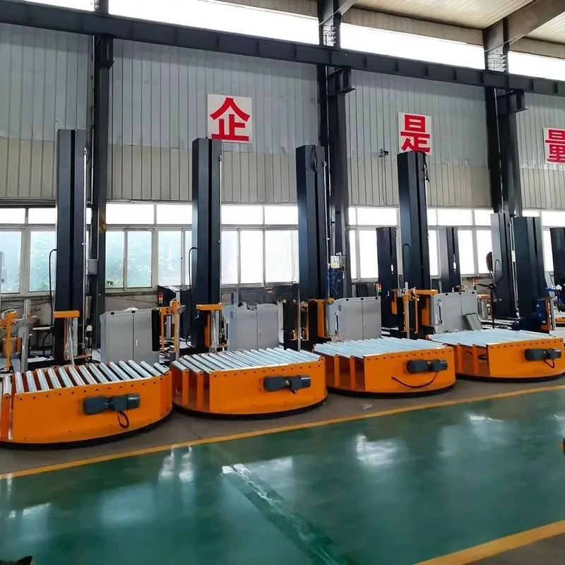 New Design Fully Automatic Stretch Film Wrapper Stretch Film Wrapper Pallet Wrapping Machine for Packing Line