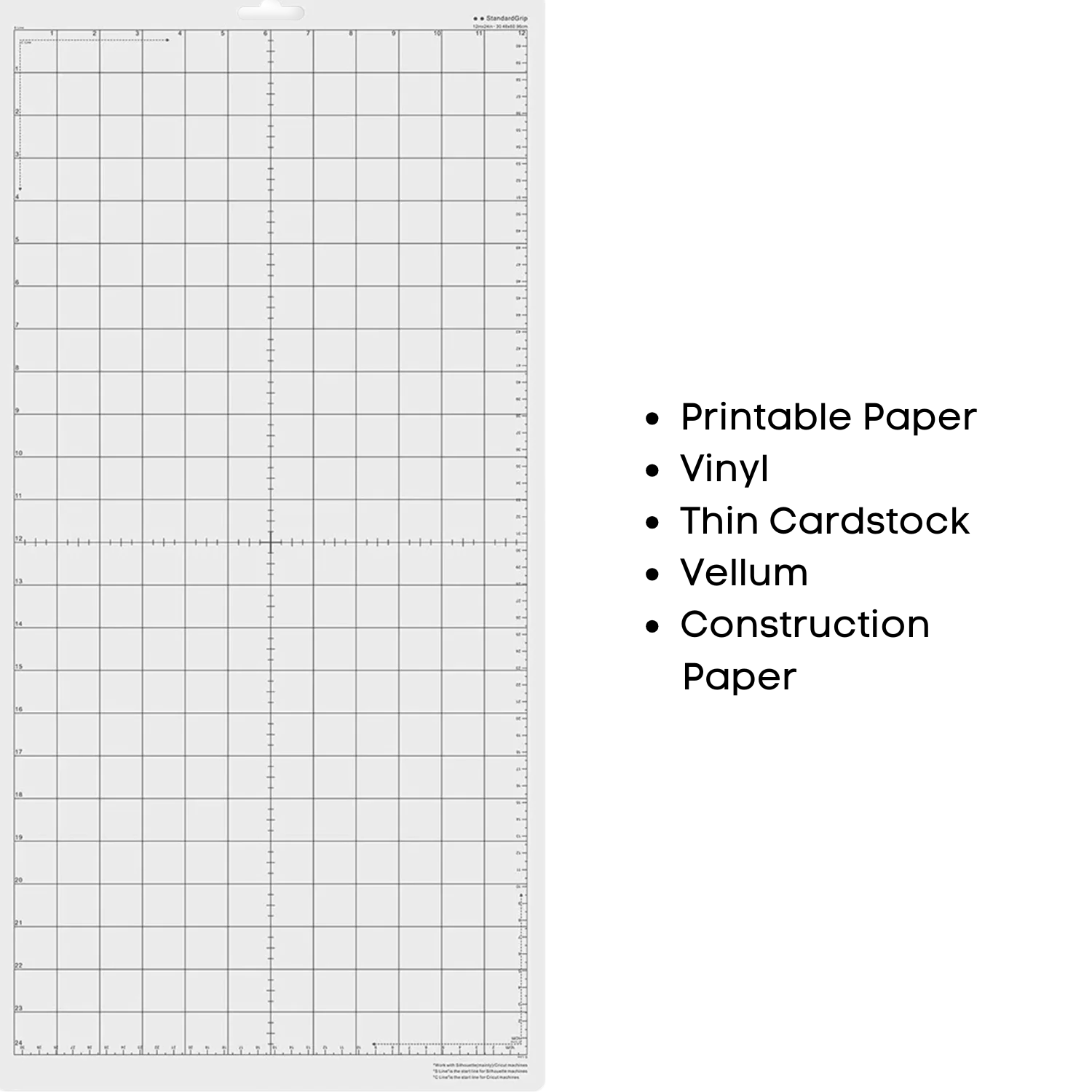 DIY LOBBY 12''x12''12''x24'' for Silhouette replacement cutting mat transparent adhesive mat with measuring grid engraving board