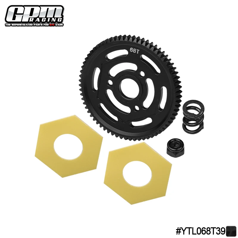 GPM STEEL SPUR GEAR 32 PITCH 68T WITH FIBRE SLIPPER PAD  For AXIAL YETI XL MONSTER BUGGY
