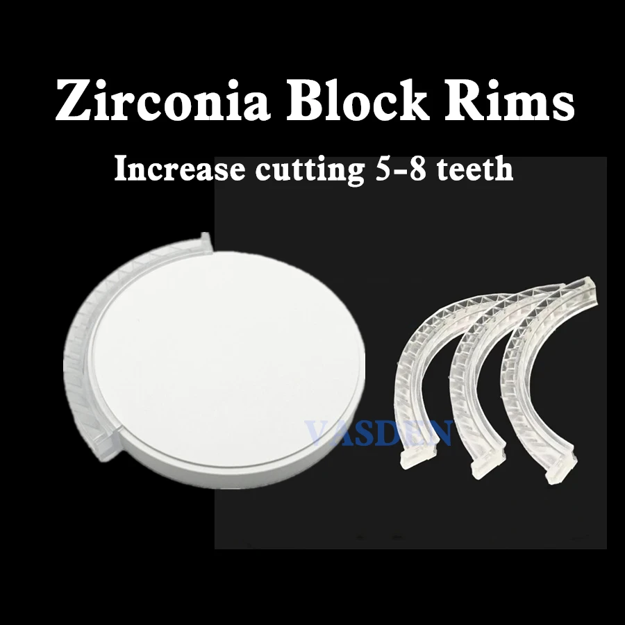 30 Pcs Dental Tool Fixture Round Ring CADCAM Milling Machine Holder Zirconia Block Rims